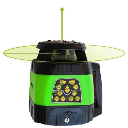 EAT-IN Electronic Self-Leveling Horizontal & Vertical Rotary Laser Kit with GreenBrite Technology EA332168